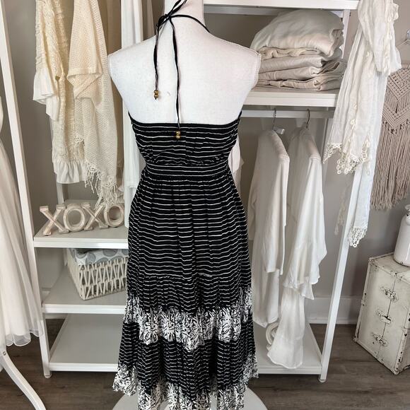 Gap Sz. 0 Women's Black halter dress, flowy, beachy, coastal. #1098 - Picture 8 of 9